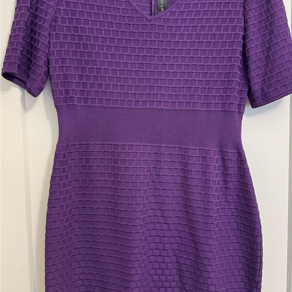 St. John Purple knee length Dress